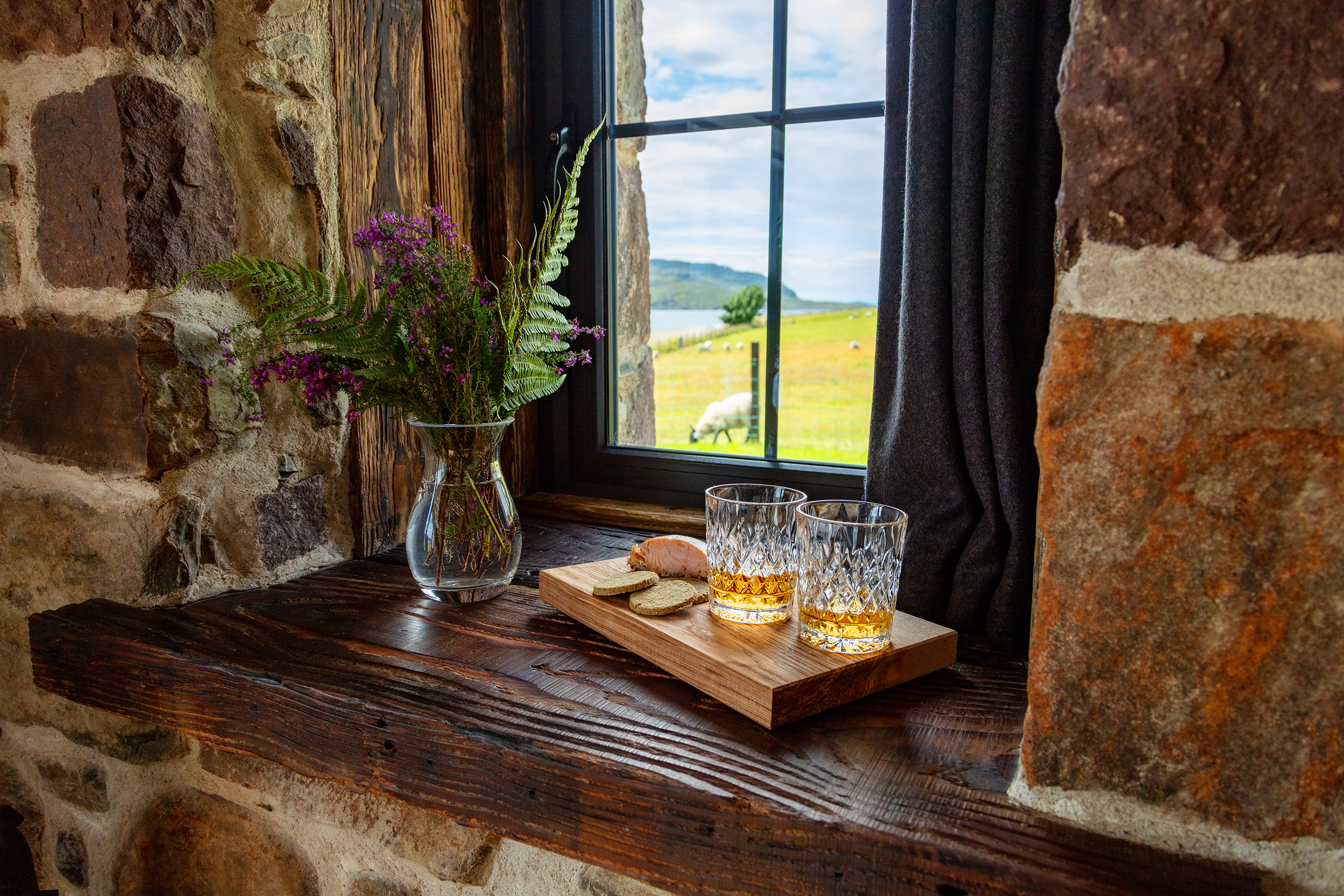 Scottish Whisky with Smoked Salmon - Ullapool Luxury Stone Cottages